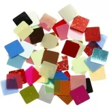 Pailletten-Mosaik, Größe 10x10 mm, ca. 6875 Stk, Sortierte Farben, 250 g/ 1 Pck