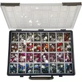 Schmucksteine - Sortiment, D 6-16 mm, Sortierte Farben, 32x360 Stk/ 1 Pck