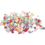 Pailletten, Größe 6-20 mm, ca. 390 Stk, Pastellfarben, 10 g/ 1 Pck