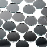 Spiegelmosaik, rund, D 18 mm, Dicke 2 mm, 400 Stk/ 1 Pck