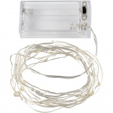LED Lichterkette, L 3,15 M, Silber, 1 Stk