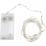 LED Lichterkette, L 3,15 M, Silber, 1 Stk
