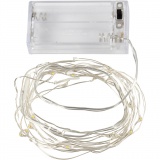 LED Lichterkette, L 3,15 M, Silber, 1 Stk