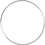 Ring aus Metalldraht, D 7 cm, Dicke 1,5 mm, Silber, 10 Stk/ 1 Pck
