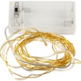 LED Lichterkette, L 3,15 M, Gold, 1 Stk
