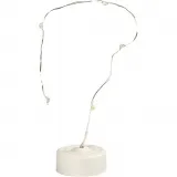 LED-Lichterkette, L 27 cm, Silber, 1 Stk