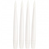 LED-Weihnachtsbaumkerze, H 15,5 cm, D 14 mm, 4 Stk/ 1 Pck