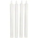 LED-Kerzen, H 24,5 cm, D 20 mm, 4 Stk/ 1 Pck