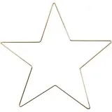 Metallstern, D 30 cm, Dicke 3 mm, Gold, 1 Stk