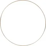 Ring aus Metalldraht, D 30 cm, Dicke 3 mm, Gold, 1 Stk