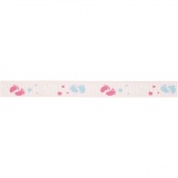 Dekoband, B 9 mm, Rosa, 5 m/ 1 Rolle