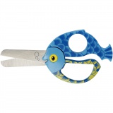 Kinderschere mit Tiermotiv, Fisch, L 13 cm, 1 Stk