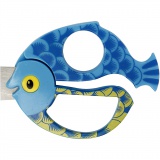 Kinderschere mit Tiermotiv, Fisch, L 13 cm, 1 Stk