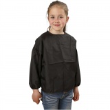 Malschürzen, L 46 cm, Größe 4-6 Jahre, Schwarz, 1 Stk