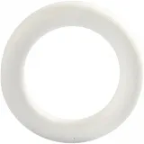 Ring, Größe 12 cm, Dicke 20 mm, Weiß, 1 Stk
