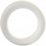 Ring, Größe 17 cm, Dicke 30 mm, Weiß, 1 Stk