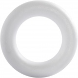 Ring, Größe 21,5 cm, Dicke 45 mm, Weiß, 1 Stk