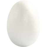Styropor-Eier, H 4,8 cm, Weiß, 10 Stk/ 1 Pck