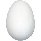 Styropor-Eier, H 12 cm, Weiß, 25 Stk/ 1 Pck