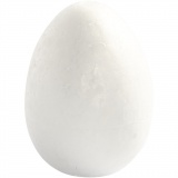 Styropor-Eier, H 8 cm, Weiß, 5 Stk/ 1 Pck