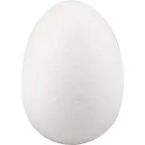Styropor-Eier, H 7 cm, Weiß, 50 Stk/ 1 Pck