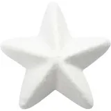Stern, B 6 cm, Weiß, 50 Stk/ 1 Pck