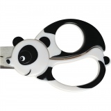 Kinderschere mit Tiermotiv, Panda, L 13 cm, 1 Stk