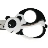 Fiskars Kinderschere mit Tiermotiv, Panda, L 13 cm, 1 Stk