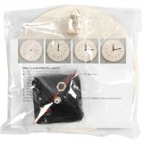 Uhr mit Holzrahmen, D 15 cm, 1 Stk