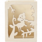 Behälter für Teelicht/Stifte, Affe, H 10 cm, L 8 cm, B 8 cm, 1 Stk