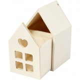 Schubladenhaus, H 10,8 cm, T 6,8 cm, B 6,8 cm, 1 Stk