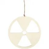 Schild, Keine Atomkraft, Größe 21,3 cm, Dicke 0,9 cm, 1 Stk