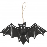 Fledermaus, H 10 cm, T 3,5 cm, B 22 cm, 1 Stk