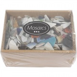Mosaiksteine, Größe 8-20 mm, Dicke 2-3 mm, Inhalt kann variieren , Sortierte Farben, 2 kg/ 1 Pck