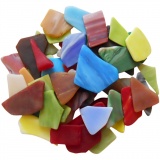Mosaiksteine, Größe 15-60 mm, Dicke 5 mm, Inhalt kann variieren , Sortierte Farben, 2 kg/ 1 Pck