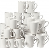 Becher, H 7-10 cm, Weiß, 48 Stk/ 1 Pck