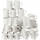 Becher, H 7-10 cm, Weiß, 48 Stk/ 1 Pck