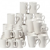 Becher, H 7-10 cm, Weiß, 48 Stk/ 1 Pck