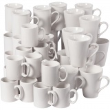 Becher, H 7-10 cm, Weiß, 48 Stk/ 1 Pck