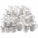 Becher, H 7-10 cm, Weiß, 48 Stk/ 1 Pck