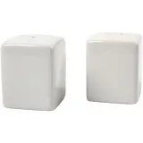 Salz- und Pfefferstreuer, H 6 cm, Größe 5x5 cm, Glänzend, Weiß, 6 Set/ 1 Pck