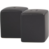 Salz- und Pfefferstreuer, H 6 cm, Größe 5x5 cm, Matt, Schwarz, 6 Set/ 1 Pck