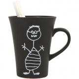 Becher , H 10 cm, D 5,9-8,7 cm, 300 ml, Schwarz, 12 Stk/ 1 Pck
