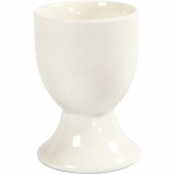 Eierbecher, H 6,5 cm, Naturweiß, 12 Stk/ 1 Pck