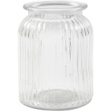 Glasgefäß, H 14,5 cm, D 11 cm, Lochgröße 7 cm, 6 Stk/ 1 Pck