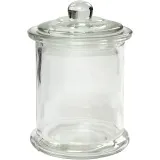 Vorratsglas mit Deckel, H 14,5 cm, D 8 cm, 10 Stk/ 1 Pck