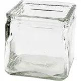 Kerzenglas, H 10 cm, Größe 10x10 cm, 12 Stk/ 1 Pck