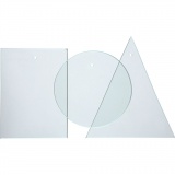 Glasplatten, Größe 8x6 cm, Dicke 3 mm, 10 Stk/ 1 Pck