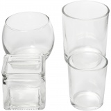 Teelichthalter, H 5,3-8,4 cm, D 4,5-7,3 cm, Inhalt kann variieren , 72 Stk/ 1 Pck