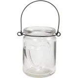 Kerzenglas/Laterne, L 9,5 cm, D 7 cm, 12 Stk/ 1 Pck